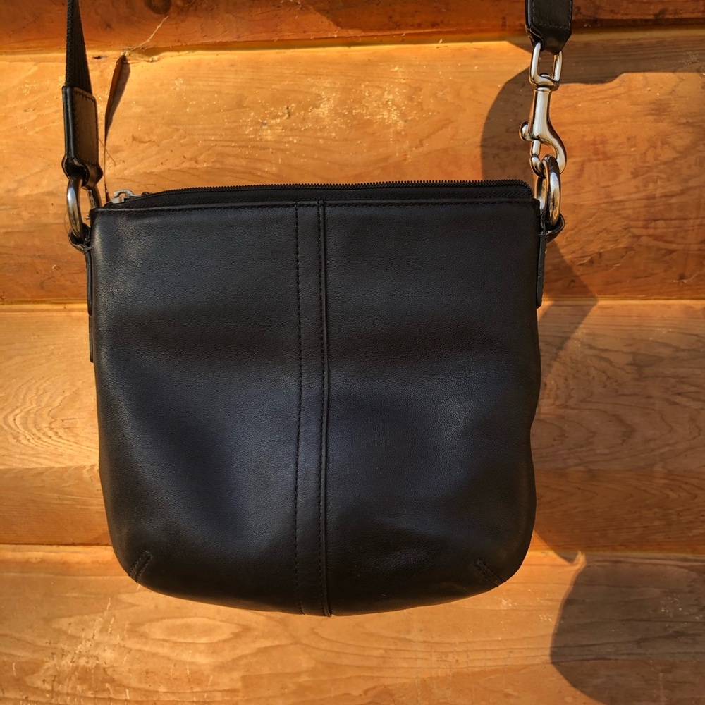 Coach Crossbody Bag -Black w/silver hardware - Picture 14 of 16